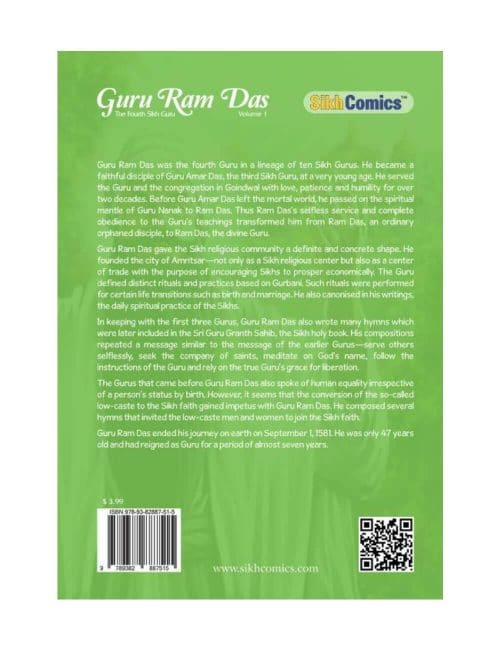 Sikh Comics - Guru Ram Das - The Fourth Sikh Guru, Volume 1 - Image 2